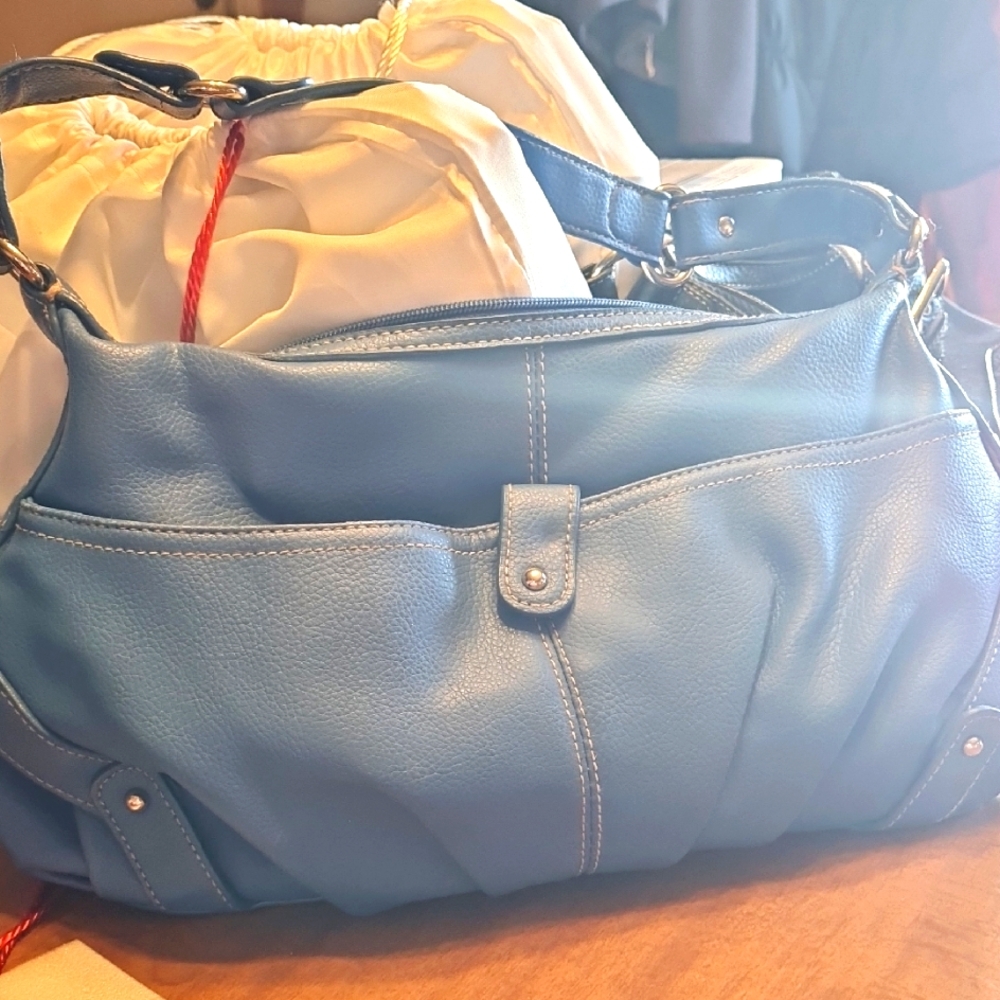 St. John's Bay Blue Leather Women's Bag